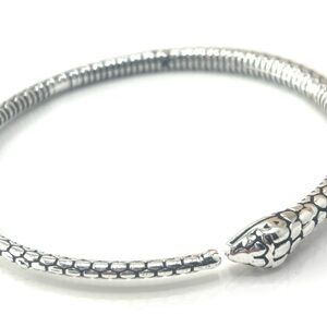 Silver Snake Cuff Adjustable